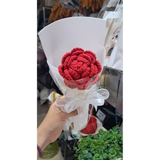 Bó hoa hồng len 1 bông