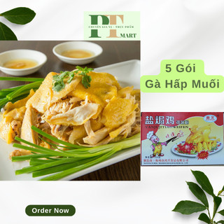 5 Gói Gia vị Gà Hấp Muối / Gà Ủ Muối Jiawen gói 20gr