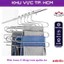 Móc inox 5 tầng treo quần áo, treo khăn - đa năng, tiện dụng