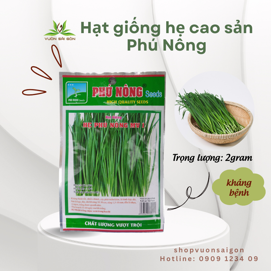 Hạt giống hẹ Phú Nông 1