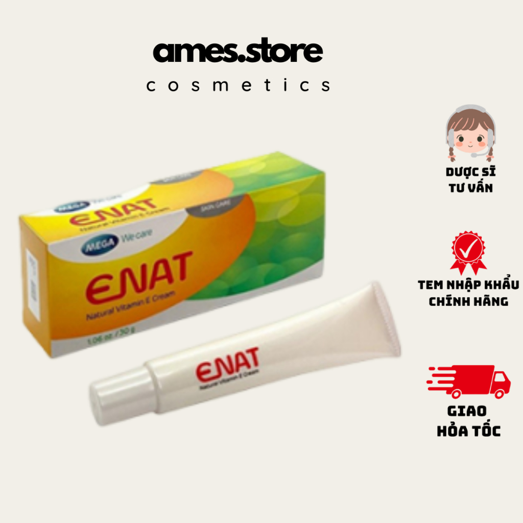 Kem ENAT Natural Vitamin E Cream dưỡng ẩm, mờ vết nhăn 30G Shopee Việt Nam