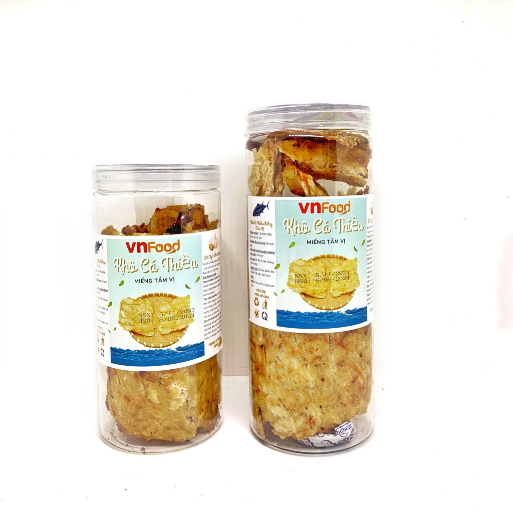 Khô Cá Thiều Miếng Tẩm Vị Nha Trang 250-500Gr | Ăn Vặt VNFoods