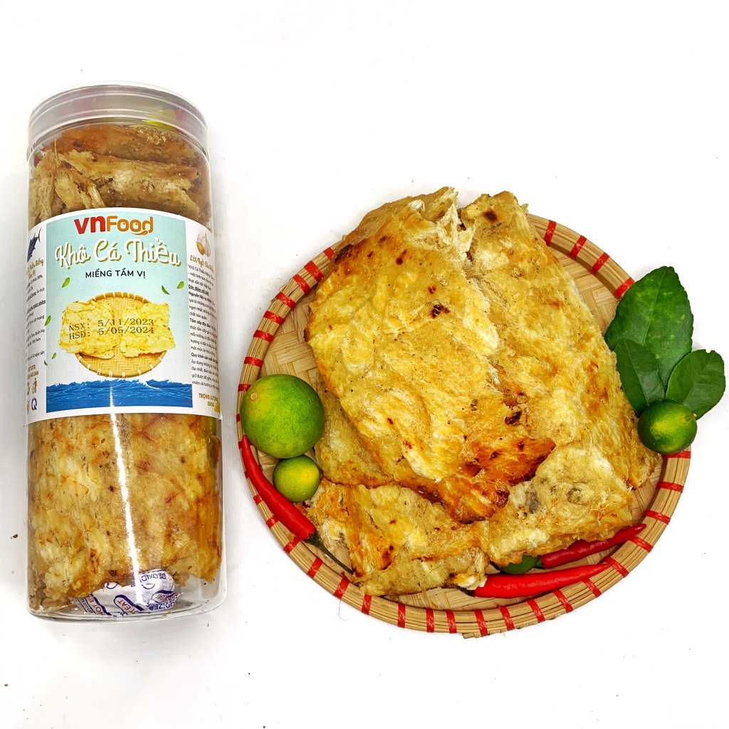 Khô Cá Thiều Miếng Tẩm Vị Nha Trang 250-500Gr | Ăn Vặt VNFoods