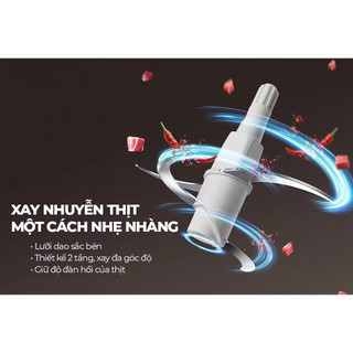 [Bảo hành 3 tháng] Máy Xay Thịt Công Suất Lớn Sunhouse Dung Tích 1L8