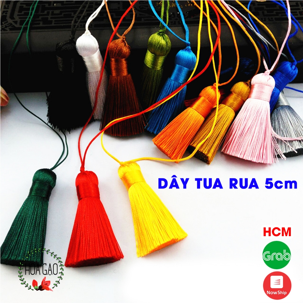 Tua rua trang trí dây tua rua 5cm LOẠI TỐT HOA GẠO GTR5 trang trí noel ...