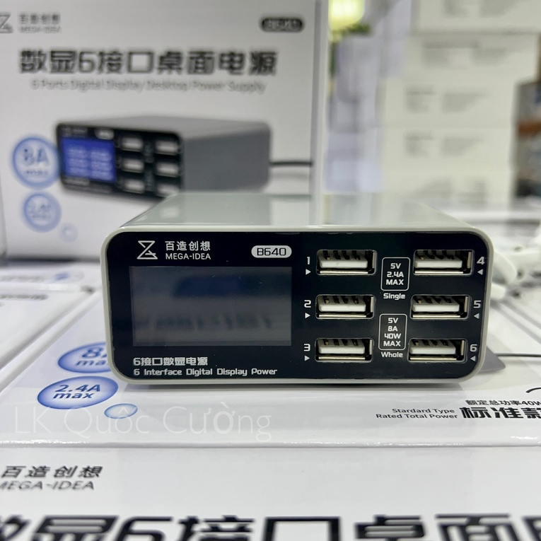 Sạc nhanh 6 cổng B640 Mega iDea Qianli | Shopee Việt Nam
