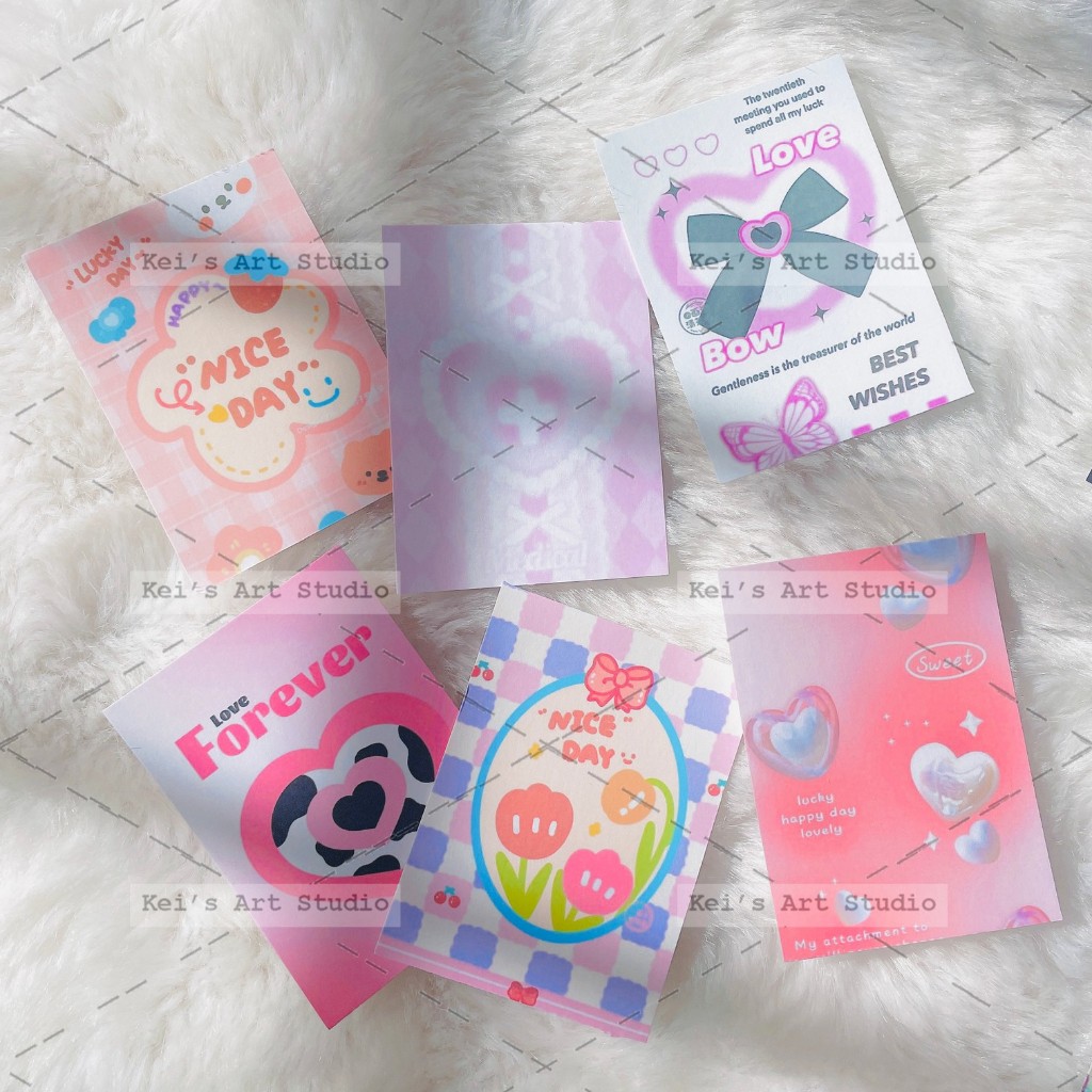 Set 50-100cái giấy biaf lót khung ảnh toploader, album, binder, trang trí sổ,...