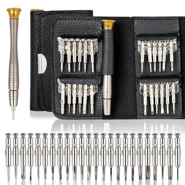 Bộ Tua Vít Ví Da 25 Đầu, Bộ Tua Vít Đa Năng Tua Vít 25 Đầu Trong 1 Screwdriver LOẠI TỐT CÓ GEN VẶN VÍT NAM CHÂM