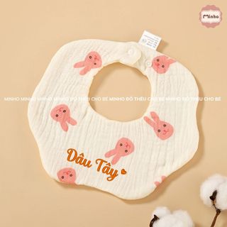 Yếm xô hoa 6 lớp THÊU TÊN bé theo yêu cầu siêu xinh