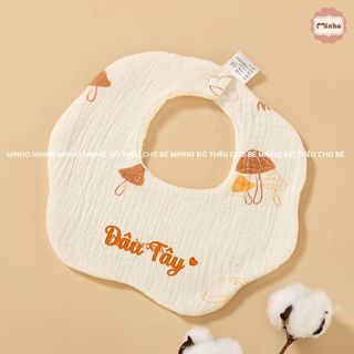 Yếm xô hoa 6 lớp THÊU TÊN bé theo yêu cầu siêu xinh