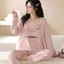 Bộ pijama nữ Hàng Quảng Châu DÀI TAY QUẦN DÀI CÓ MÚT NGỰC Mỏng (kèm VIDEO THẬT) bộ ngủ nữ dài tay sau sinh