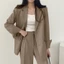 Set Áo VEST NỮ Áo Blazer Nữ 2 CÚC quần ống suông hàng Quảng Châu DÁNG ÁO BASIC vest nữ công sở