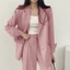 Set Áo VEST NỮ Áo Blazer Nữ 2 CÚC quần ống suông hàng Quảng Châu DÁNG ÁO BASIC vest nữ công sở