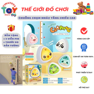 Đồ Chơi Bộ Chạm Nhảy Tăng Chiều Cao VINATOYS, Âm Thanh Đếm Tiếng Việt Vận Động Cảm Biến Ánh Sáng