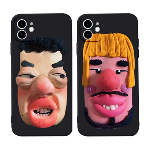 Ốp lưng iphone cặp đôi hoạt hình bựa cute ngộ nghĩnh dễ thương đẹp độc lạ ip 6/6s/7/8/X/XS/11/12/13/14/15 Pro Plus q8091