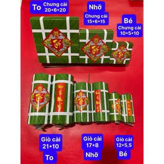 Mô hình bánh chưng,giò,bánh tét,miếng dưa hấu các size bằng hộp giấy gấp tiện lợi trang trí Tết và nhà cửa { H }