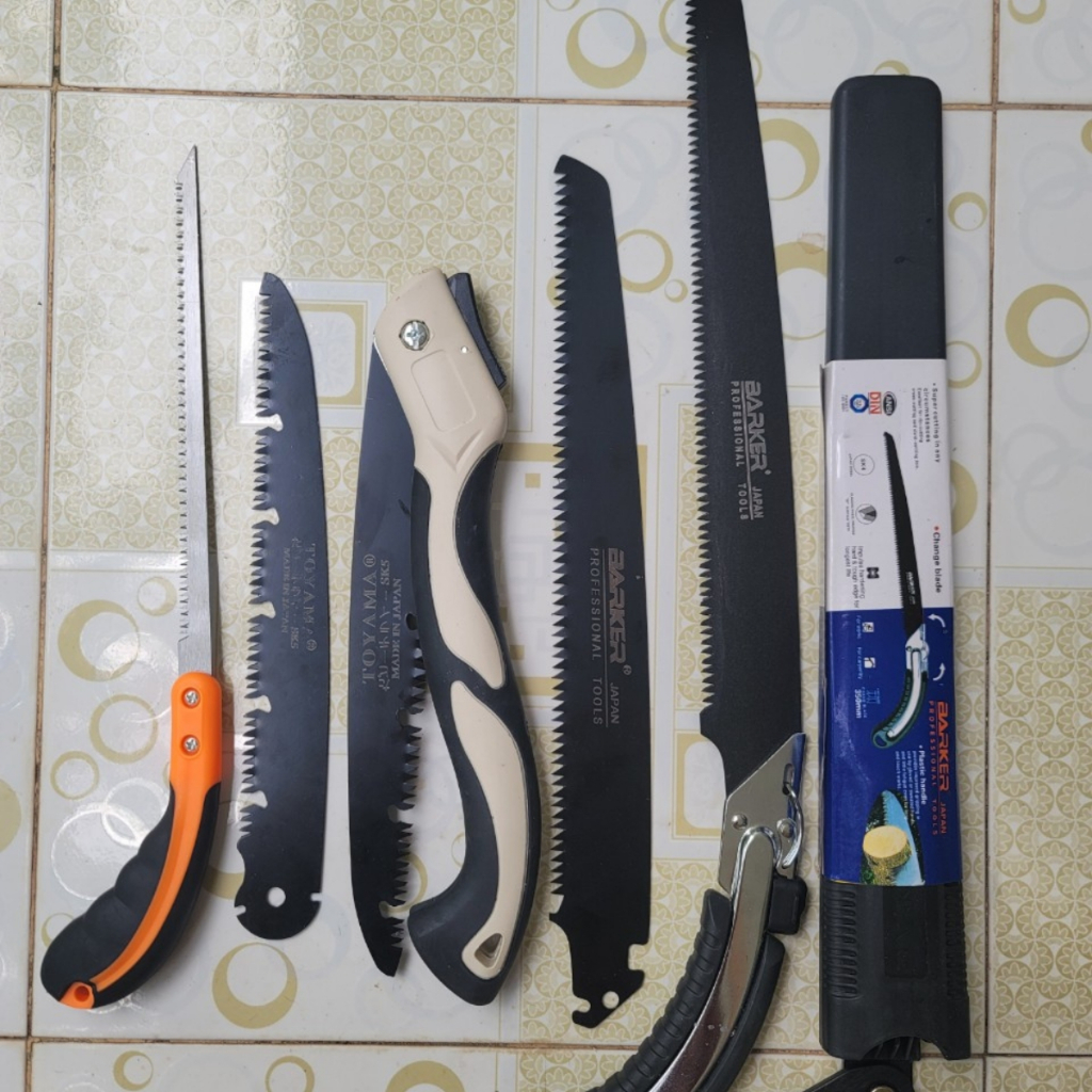 (FREESHIP) Combo Cưa Cầm Tay SK5 ( Cưa Gập, Cưa Lách New  và Cưa Barker) Làm Vườn Bonsai - Dụng Cụ Nông Nghiệp GD Smart