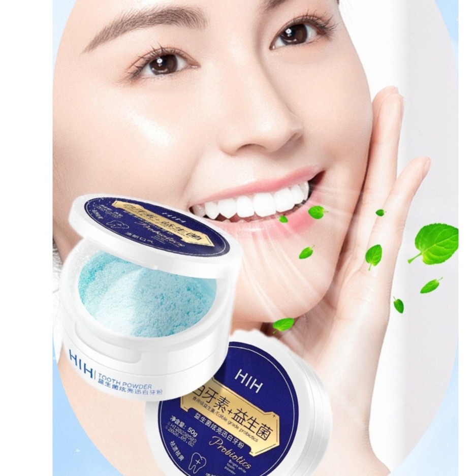 Bột Trắng Răng HIH Trắng Bật Tông, Dứt Điểm Hôi Miệng, Sạch Vết Ố Trên Răng