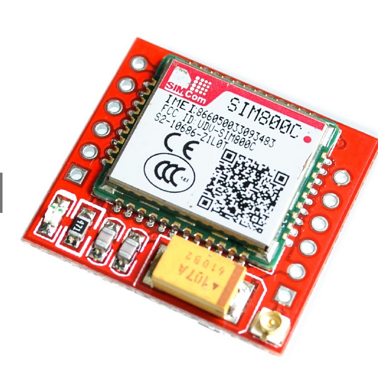 Module SIM800C hỗ trợ 2G có khả năng nhắn tin SMS, nghe, gọi, GPRS ...