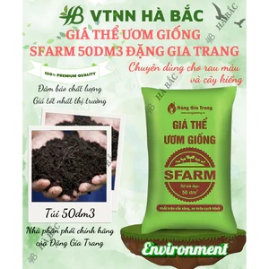 Giá Thể Ươm Giống SFARM 50dm3 Đặng Gia Trang - Nguyên Liệu Hoàn Toàn Hữu Cơ, Cho Giai Đoạn Ươm Giống