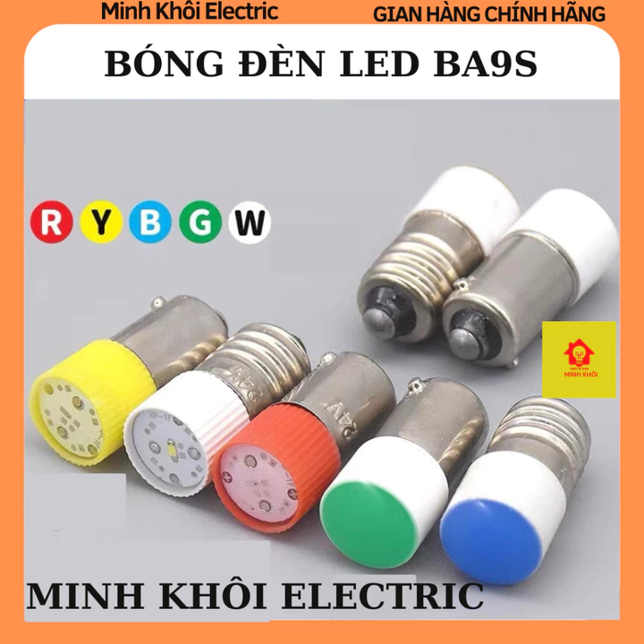 Bóng đèn led BA9S,hạt đèn led nút nhấn,bóng đèn led thay thế đèn LSED IDEC,bóng led cho đèn báo,bóng đèn led đuôi gài