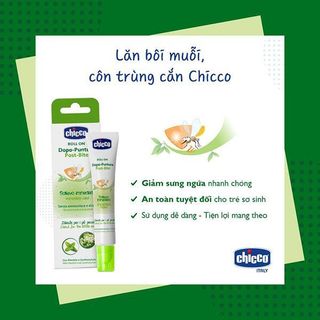Bộ Sản Phẩm Chăm Sóc Da Bé Chicco Lăn Bôi Muỗi Và Xịt Xua Muỗi Chiết Xuất Tự Nhiên An Toàn Cho Trẻ