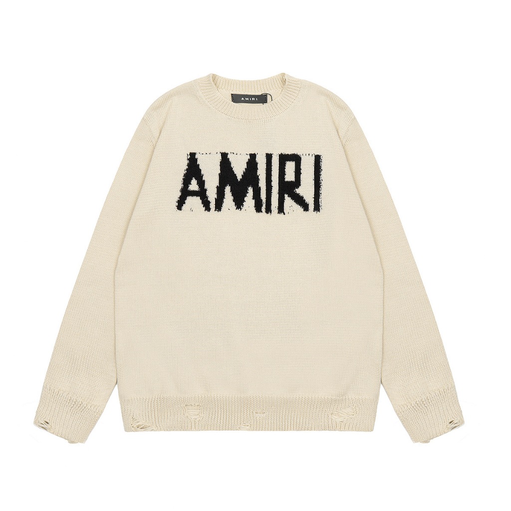 Best Quality) Áo Sweater Amiri Eyelash Logo Crew Hàng Cao Cấp 