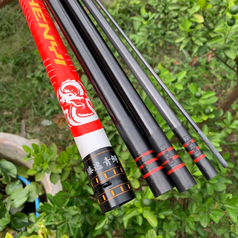 Cần câu tay 12H dài 10m tầm long cần tải cá 1 đến 20kg + tặng 1 ngọn phụ cần siêu khoẻ
