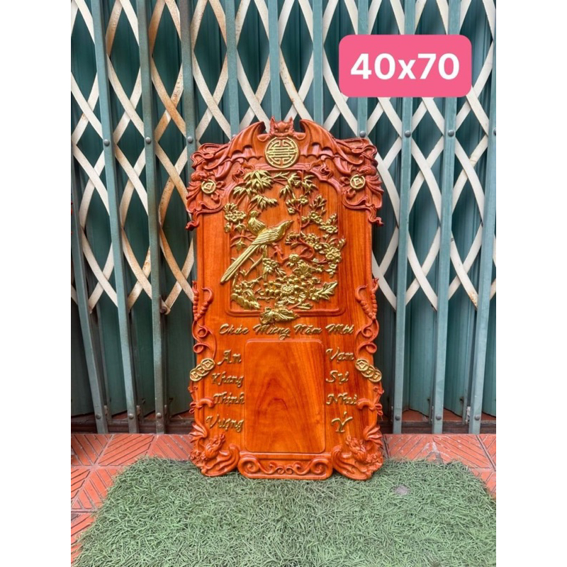 đốc lịch gỗ hương đá , hương đỏ 67x39