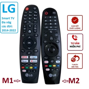 Điều khiển tivi LG đa năng dùng cho các đời từ 2014 đến 2022, remote tv LG giọng nói thông minh MR20 có chuột bay