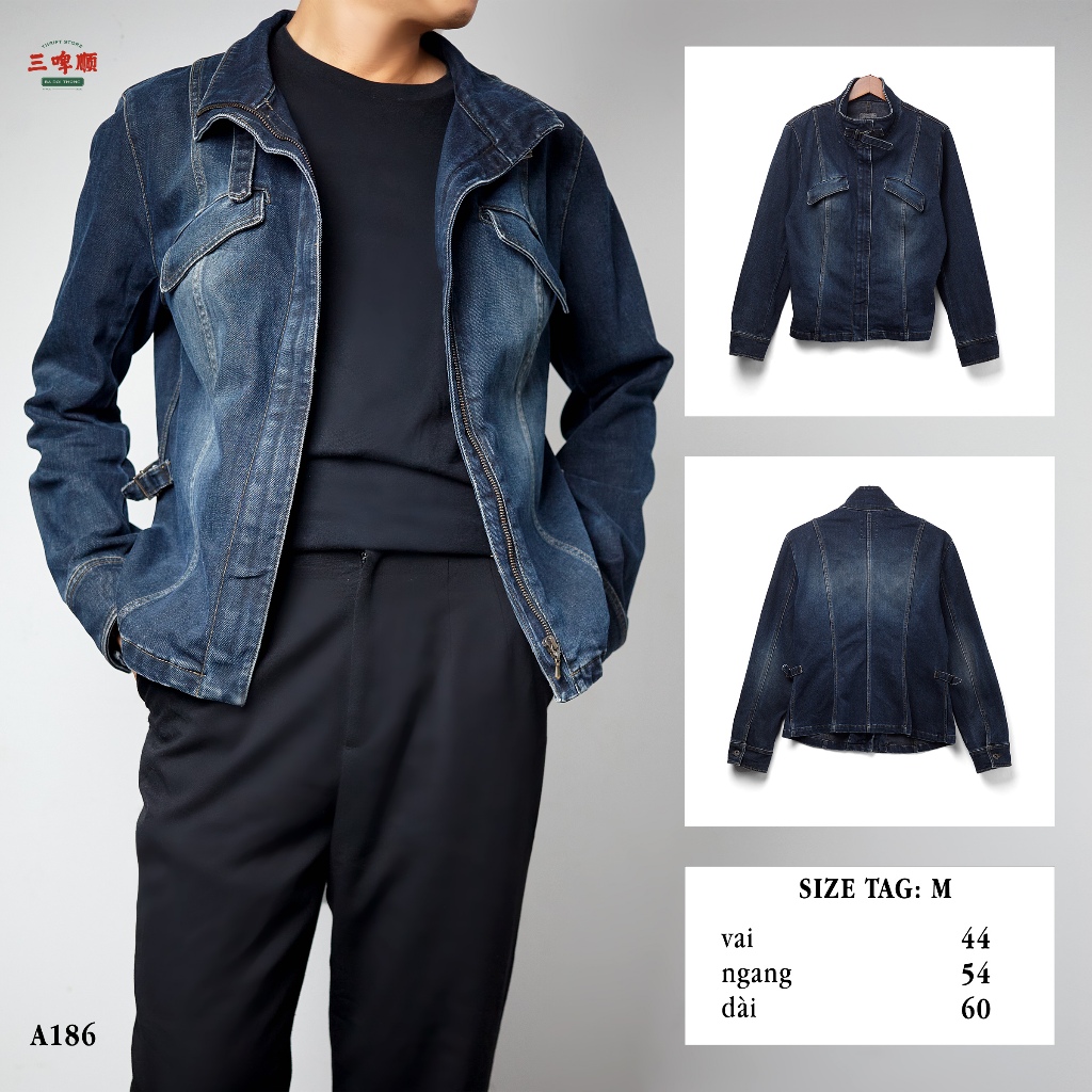 ÁO KHOÁC JEAN MỸ 2HAND UNISEX NAM NỮ (DENIM JACKET 2hand) | Shopee Việt Nam