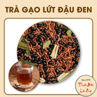 Trà gạo lứt đậu đen lá nếp 100g, trà thảo mộc thanh nhiệt, giải nhiệt, thanh lọc cơ thể - Lãn Ông