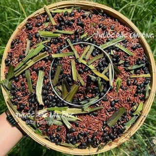 Trà gạo lứt đậu đen lá nếp 100g, trà thảo mộc thanh nhiệt, giải nhiệt, thanh lọc cơ thể - Lãn Ông