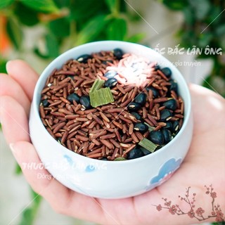 Trà gạo lứt đậu đen lá nếp 100g, trà thảo mộc thanh nhiệt, giải nhiệt, thanh lọc cơ thể - Lãn Ông