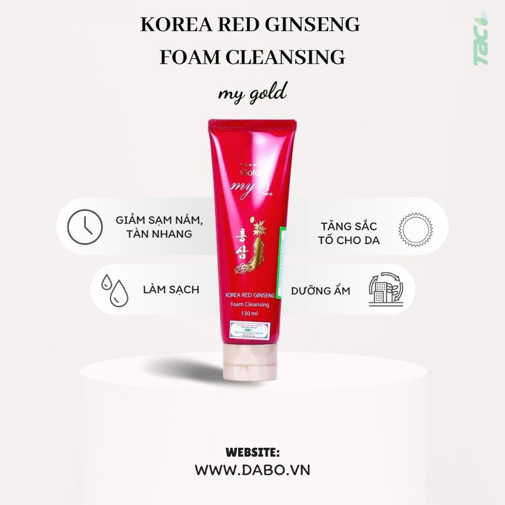 Ảnh Bộ Sản Phẩm Cao Cấp Sữa Rửa Mặt Và Tẩy Tế Bào Sâm Đỏ Hàn Quốc My Gold TAC 2