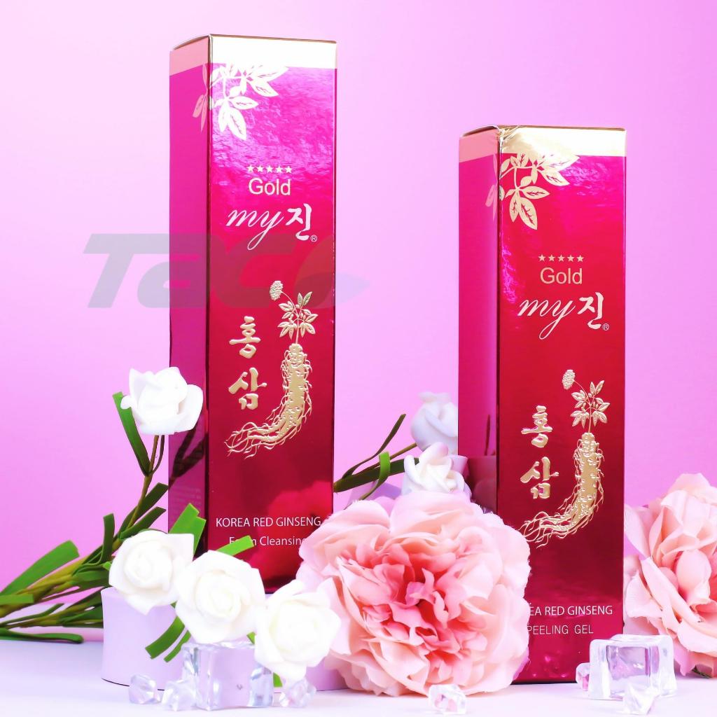Ảnh Bộ Sản Phẩm Cao Cấp Sữa Rửa Mặt Và Tẩy Tế Bào Sâm Đỏ Hàn Quốc My Gold TAC 3