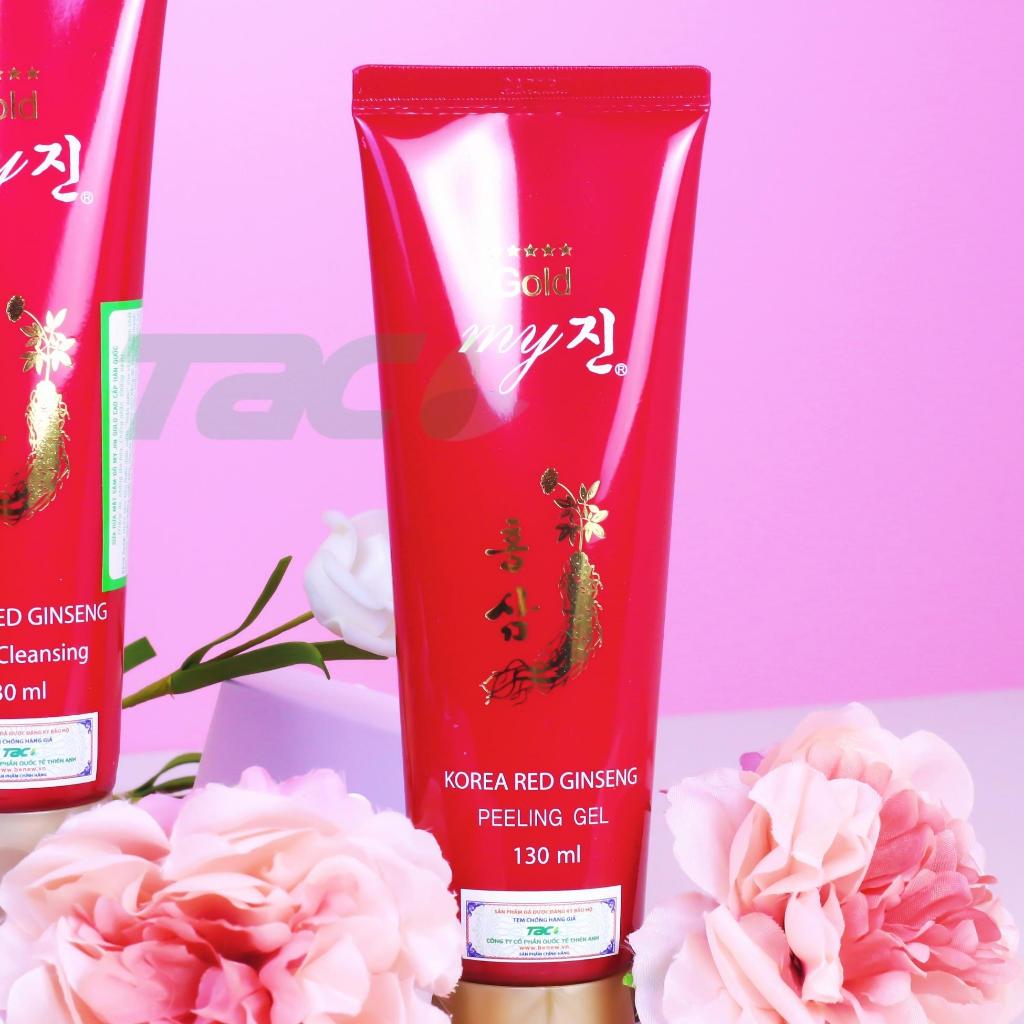 Ảnh Bộ Sản Phẩm Cao Cấp Sữa Rửa Mặt Và Tẩy Tế Bào Sâm Đỏ Hàn Quốc My Gold TAC 4