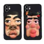 Ốp Điện Thoại TPU cặp đôi mặt ngộ nghĩnh Cho Iphone 14 13 12 11 Pro Promax 6 6S 7 8 Plus X XR XSMax q8092