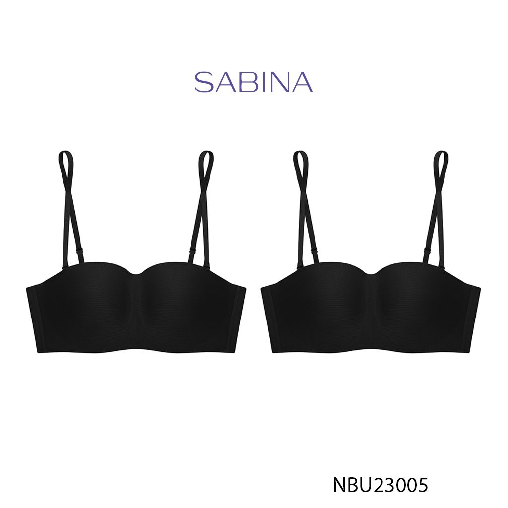 Ảnh Combo 2 Áo Lót Không Gọng Mút Mỏng Cup Ngang Dây Lưng Không Viền May Màu Trơn Pretty Perfect Sabina NBU23005 (SBXU8900) 4