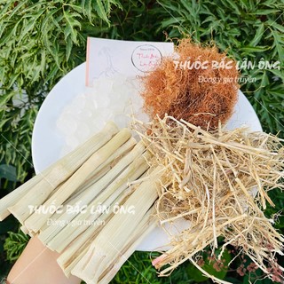 Trà rễ tranh mía lau râu ngô, sâm mía lau, set mix sẵn đủ vị nấu 3-5lit nước, thanh nhiệt, giải khát