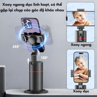 [BảnCaoCấp]Gimbal AI Kiêm Giá Đỡ Điện Thoại Chống rung P02-Al thông minh xoay360 nhận diện khuôn mặt