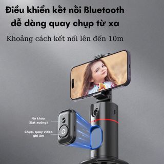 [BảnCaoCấp]Gimbal AI Kiêm Giá Đỡ Điện Thoại Chống rung P02-Al thông minh xoay360 nhận diện khuôn mặt