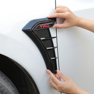 Bộ 2 Miếng Ốp Mang Cá Thể Thao Đen Bóng Trang Trí Lỗ Thông Gió Xe Hơi Lỗ Thông Gió Bên Hông Xe Hơi
