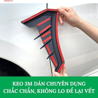 Bộ 2 Miếng Ốp Mang Cá Thể Thao Đen Bóng Trang Trí Lỗ Thông Gió Xe Hơi Lỗ Thông Gió Bên Hông Xe Hơi