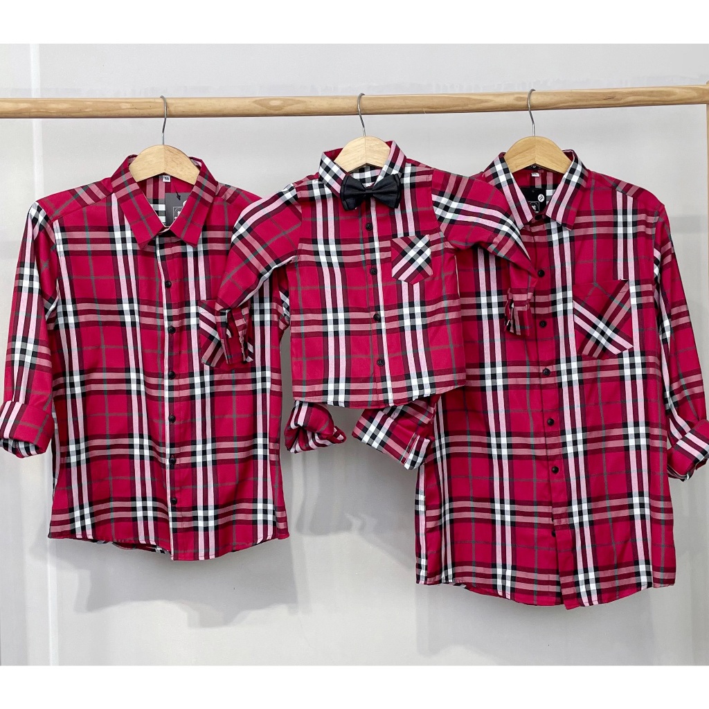 Đồ Gia Đình Caro Đỏ Fig Tree Siêu Sang Đi Tiệc, Chơi Lễ ( Hàng Thiết kế), Chất Cotton Mềm Mát MS 111