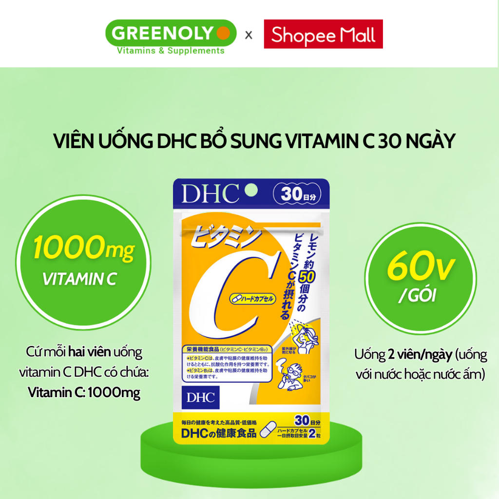 Ảnh Viên Uống Hỗ Trợ Bổ Sung Vitamin C DHC hỗ trợ sáng da, giảm thâm và tăng đề kháng 30 Ngày 4