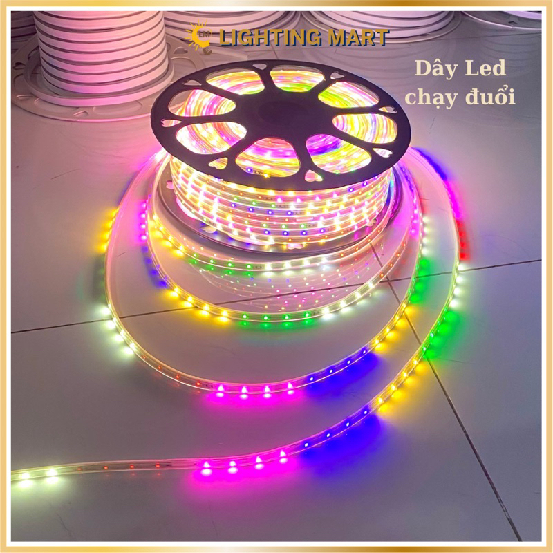 Combo 5M 10M 20M 25M Dây Led chạy đuổi 220V + Tặng nguồn, dây Led trang ...