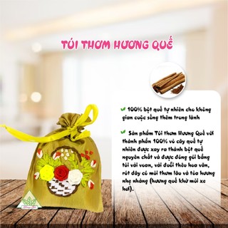 Túi Thơm Hương Quế, sử dụng trên Xe Ô tô, Tủ quần áo, Nhà vệ sinh