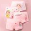 Quần chip đùi bé gái, combo 4 quần chíp đùi cho bé gái hình cô gái hồng ngộ nghĩnh Maruka Fashion
