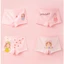 Quần chip đùi bé gái, combo 4 quần chíp đùi cho bé gái hình cô gái hồng ngộ nghĩnh Maruka Fashion